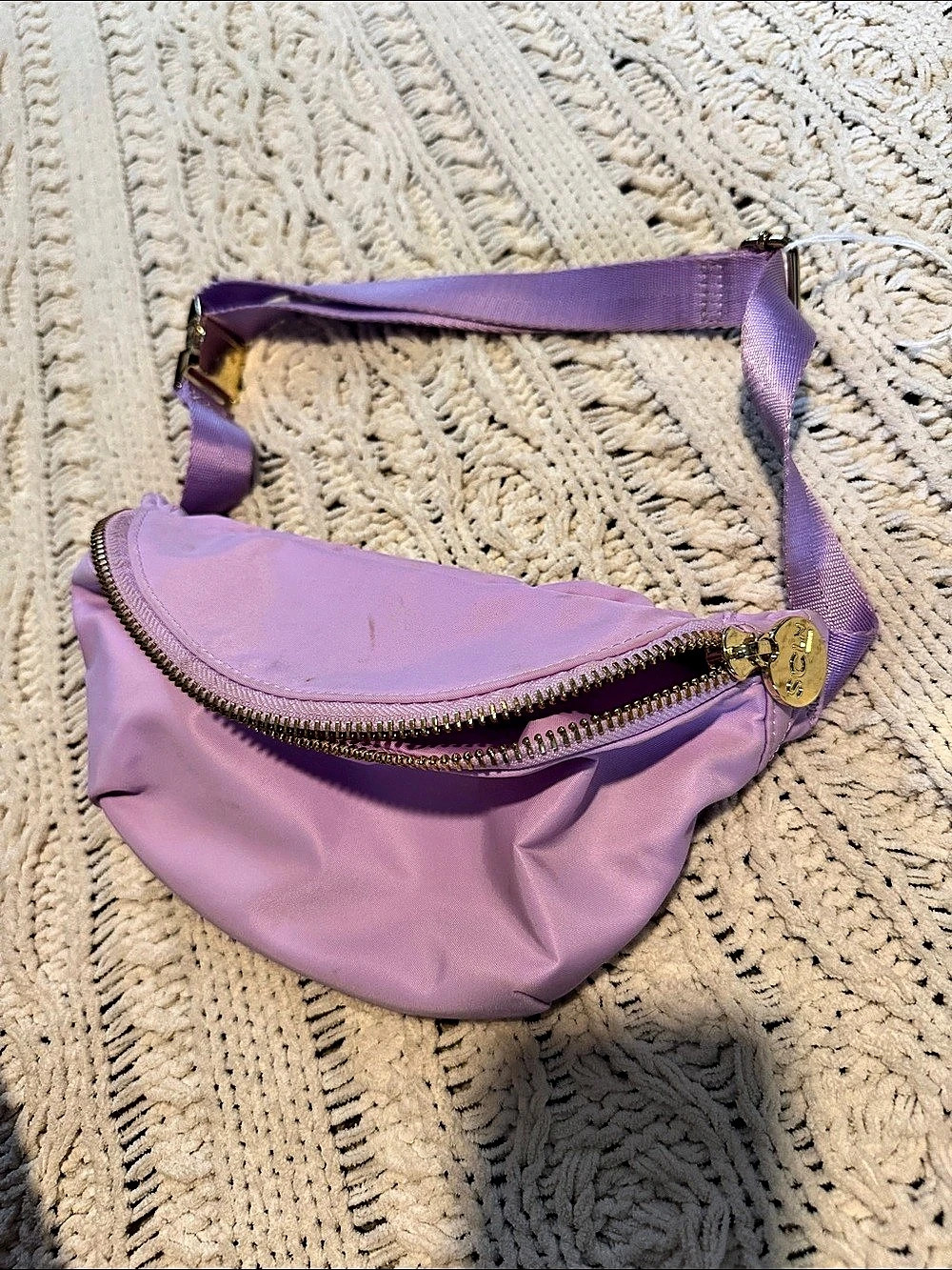 Stoney Clover Lane Classic Fanny Pack Purple Shoulder Bag